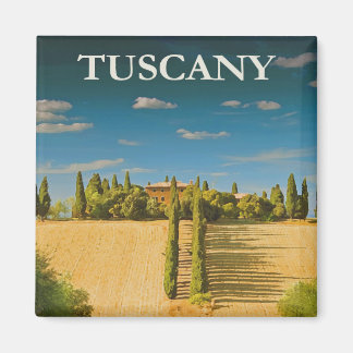 Imã Poster de viagens da Toscânia