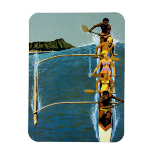 Ímã Poster de viagens Da United Air Lines Para O Havaí