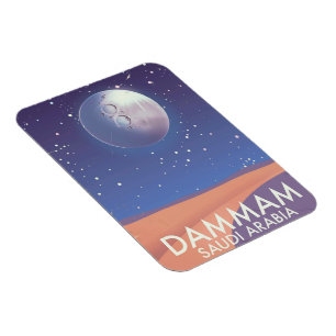 Ímã Poster de viagens Dammam Arábia Saudita