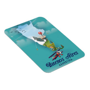 Ímã poster de viagens de Buenos Aires, Argentina