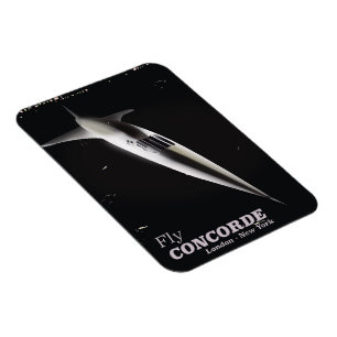 Ímã poster de viagens de estilo de vintage do Fly Conc