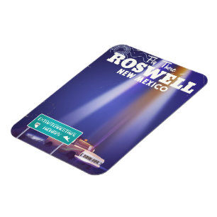 Ímã Poster de viagens de Estrada Extraterrestre Roswel