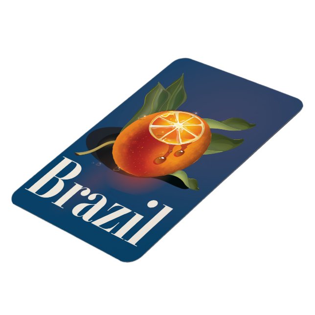 Ímã Poster de viagens de Laranjas do Brasil (Left Side)
