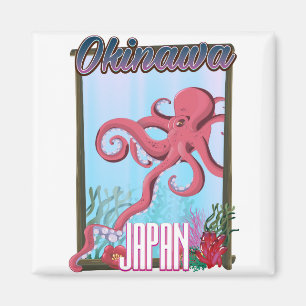 Imã poster de viagens de Okinawa no Japão