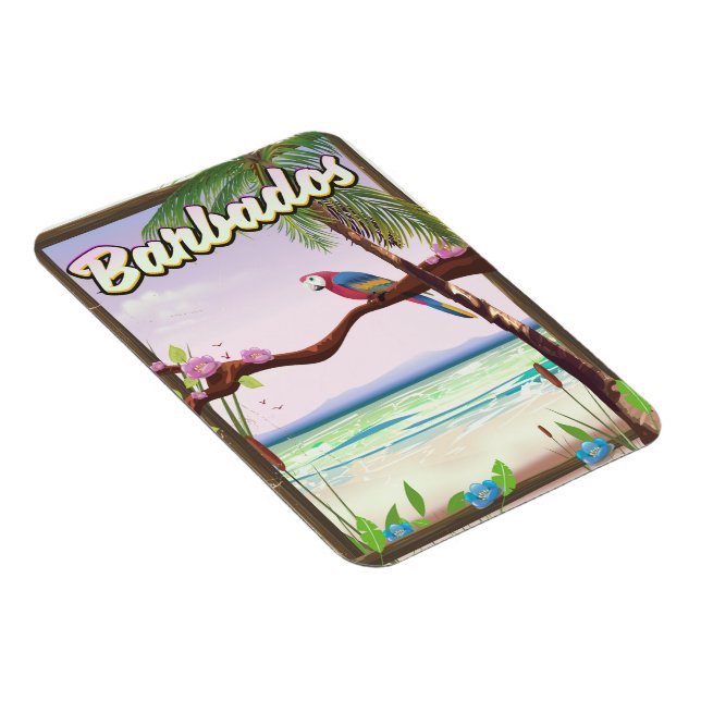 Ímã Poster de viagens de Paisagem de Barbados (Lado Direito)