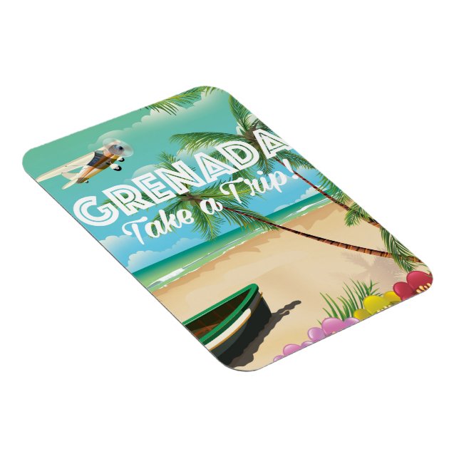 Ímã Poster de viagens de Vintage de Granada (Lado Direito)