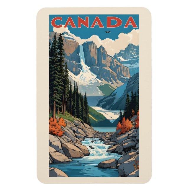 Ímã Poster de viagens do Canadá (Vertical)