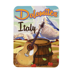Ímã poster de viagens Dolomites Itália