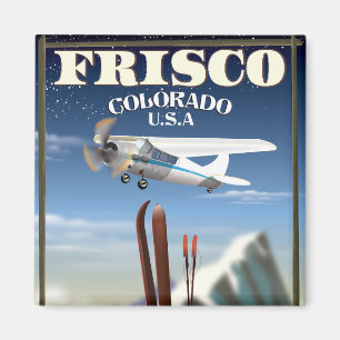 Imã poster de viagens Frisco Colorado EUA