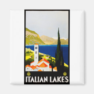 Imã poster de viagens italiano de lagos
