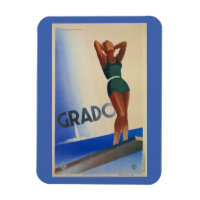 Poster de viagens italiano Vintage Grado