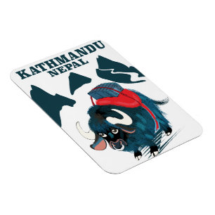 Ímã Poster de viagens Katmandu Nepal