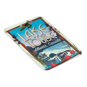 Ímã poster de viagens Lake Louise, Alberta Canada