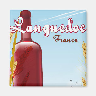 Imã poster de viagens Languedoc França