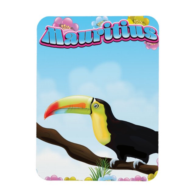 Ímã Poster de viagens Maurícia (Vertical)