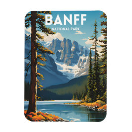 Ímã Poster de viagens tradicional do Banff National Pa
