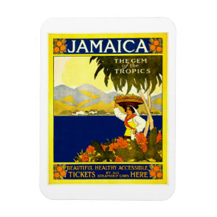 Ímã Poster de Viagens vintage da Jamaica