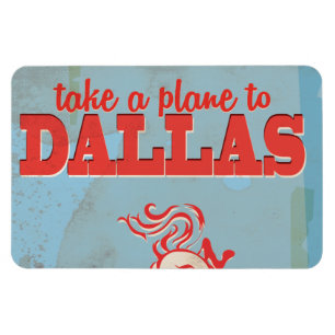 Ímã Poster de Viagens vintage Dallas