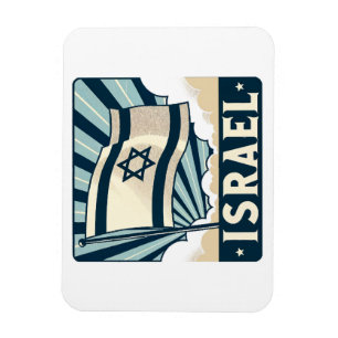 Ímã Poster de Viagens vintage de Israel