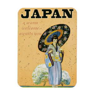 Ímã Poster de Viagens vintage japonês