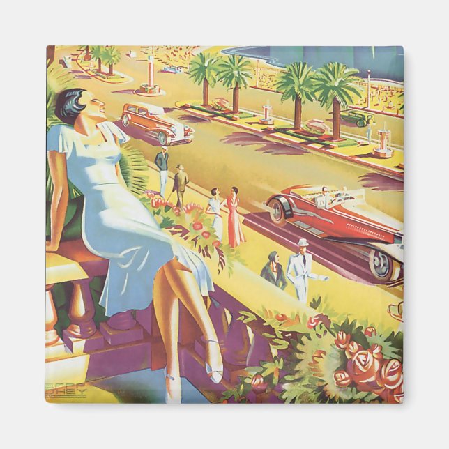 Imã Poster de Viagens vintage legal (Frente)