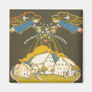Imã Poster de viagens vintage Para O Armário Ephrata