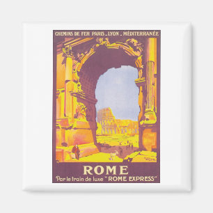 Imã Poster de viagens Vintage Roma