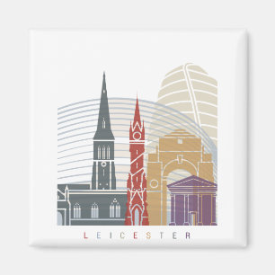 Imã Poster do horizonte de Leicester