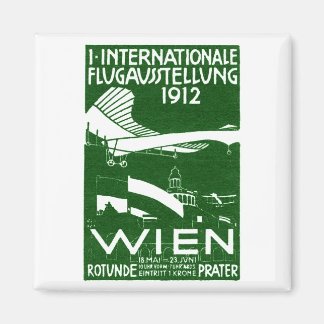 Imã poster do Programa Aéreo Viena de 1912 (Frente)