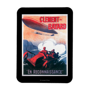 Ímã Poster do promocional do dirigível de Adjudant