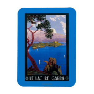 Ímã Poster do promocional do viagem de Garda do lago