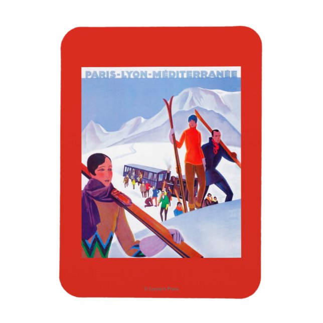 Ímã POSTER do Promocional ferroviário PLM (Vertical)