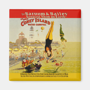 Imã Poster do secundário de Coney Island
