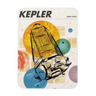 Ímã Poster do telescópio espacial Kepler.