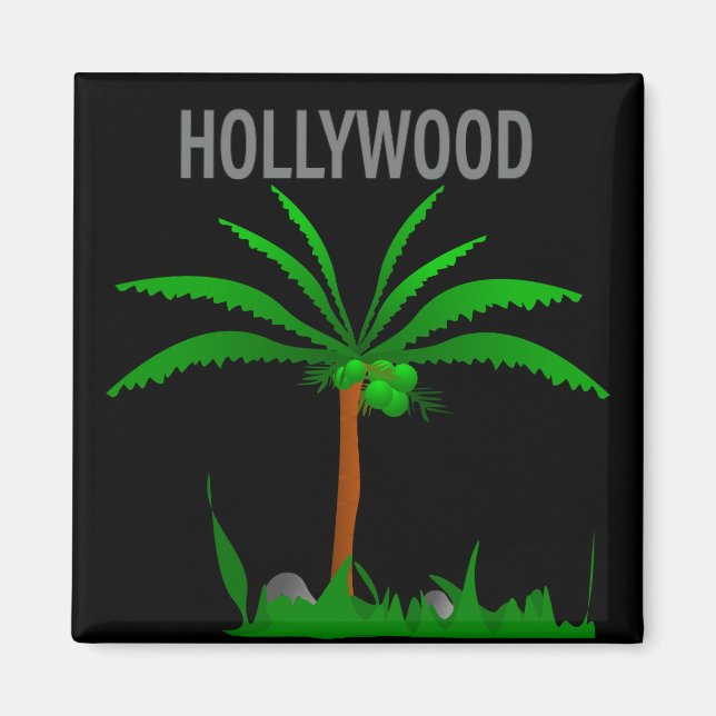Imã Poster Hollywood Blvd. Ímã (Frente)