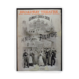 Ímã Poster para do "o Pinafore HMS", executado pelo C