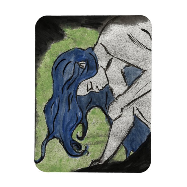 Ímã Poster pintado pelo vento (Vertical)