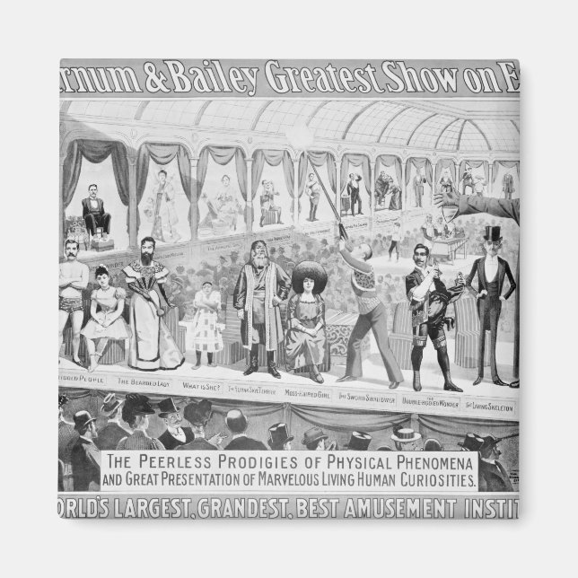 Imã Poster publicando: 'Barnum e Bailey (Frente)
