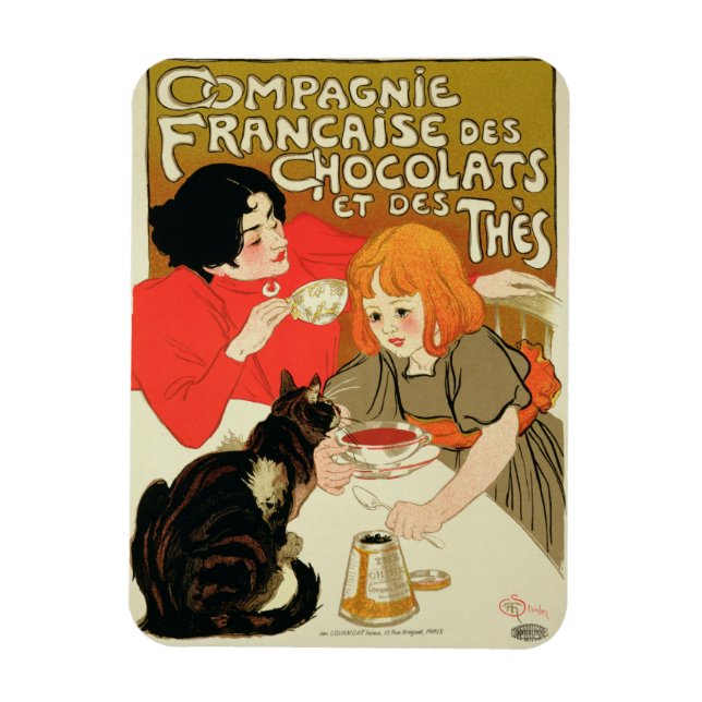 Ímã Poster Publicidade da Companhia Francesa de Chocol (Vertical)