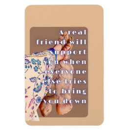 Ímã Poster REAL AMIZADE Lady e sua Tortoise