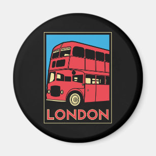 Imã poster retro do art deco de Londres westminster