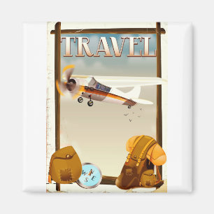 Imã Poster Viagens vintage