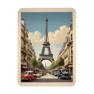Ímã Poster vintage de Paris