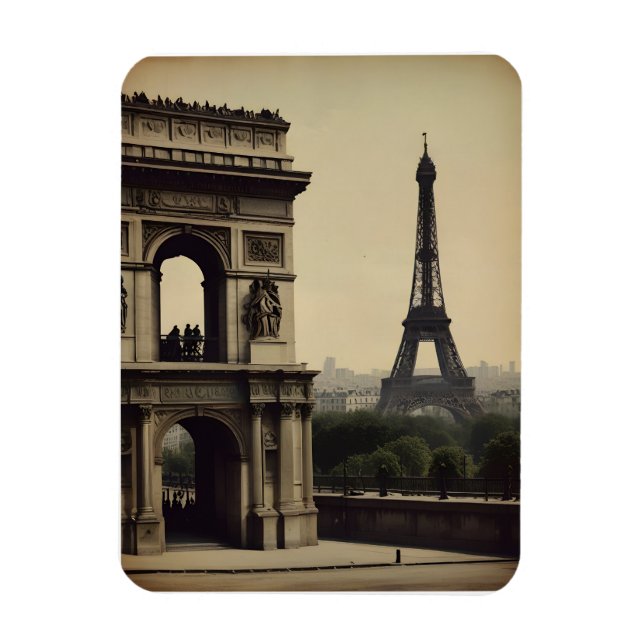 Ímã Poster vintage de Paris (Vertical)