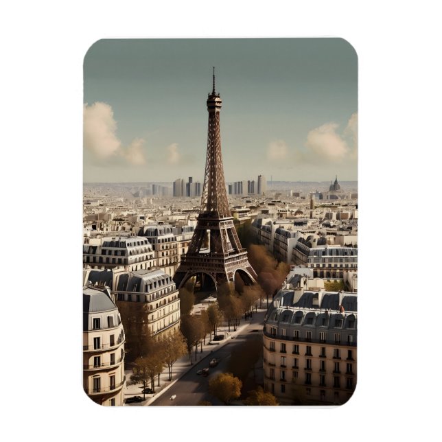 Ímã Poster vintage de Paris (Vertical)