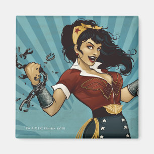 Imã Poster vintage de união de mulheres amazônicas