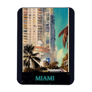 Ímã Poster vintage Miami