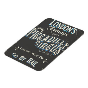 Ímã poster vintage Piccadilly Circus London