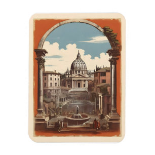 Ímã Poster vintage Roma