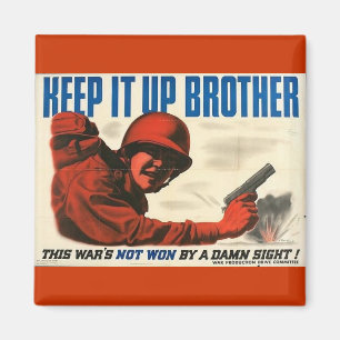 Imã Poster vintage WWII